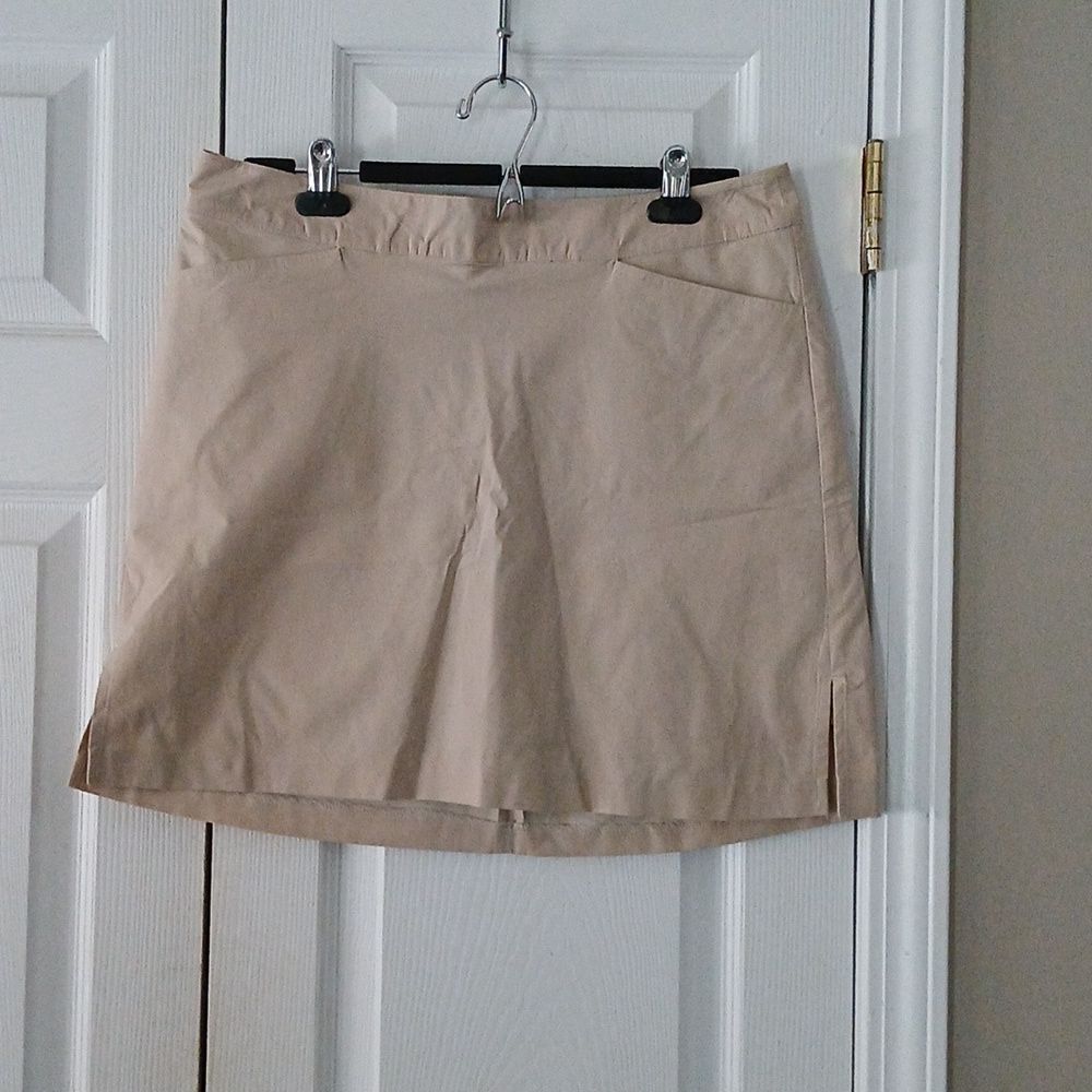 Ativa Golf tan   tennis golf pickleball athletic skort  skirt Sz 14 NWOT